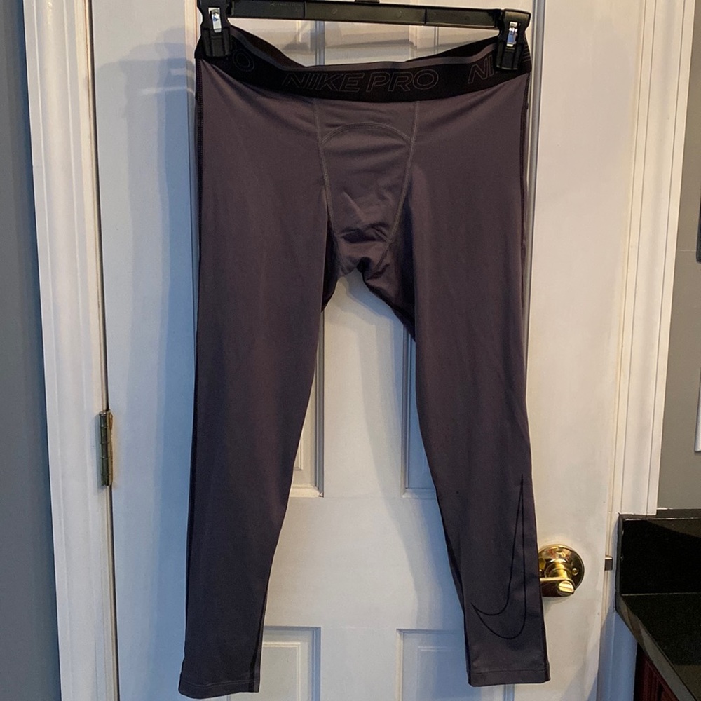Nike Pro Dri-Fit Men’s Tights- Grey- Size M- New No Tags